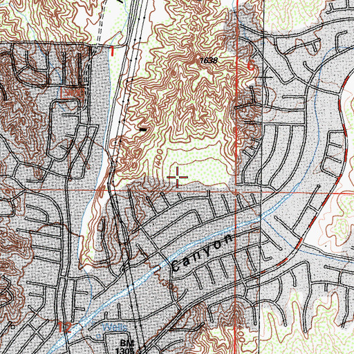 Topographic Map of Bouquet Canyon Park, CA