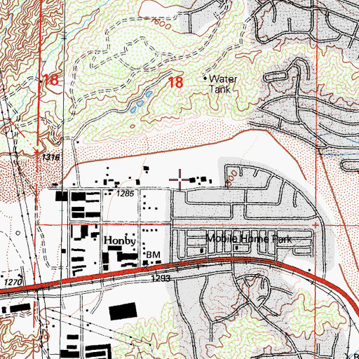 Topographic Map of Rio Vista Elementary School, CA