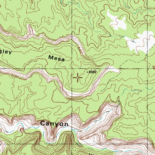 Topographic Map of Wrigley Mesa, CO