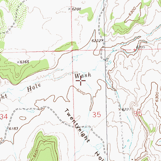Topographic Map of Twentyeight Hole, CO