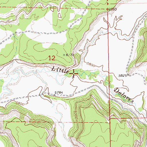 Topographic Map of Twentyeight Hole Wash, CO