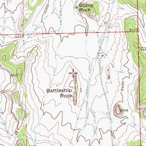 Topographic Map of Bottle Rock, CO
