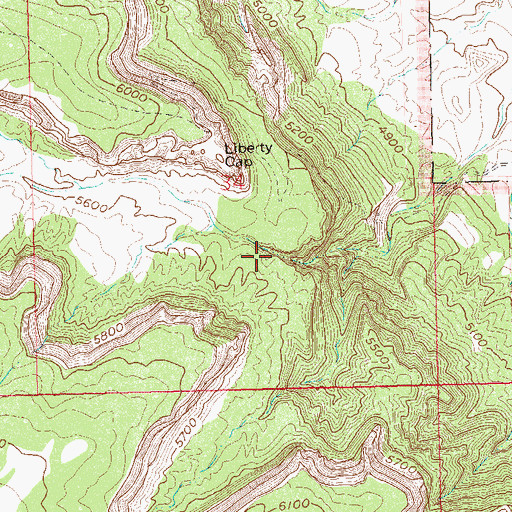 Topographic Map of Ute Canyon, CO