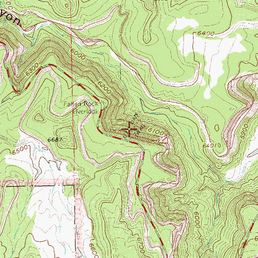 Topographic Map of Ute Canal Trail, CO