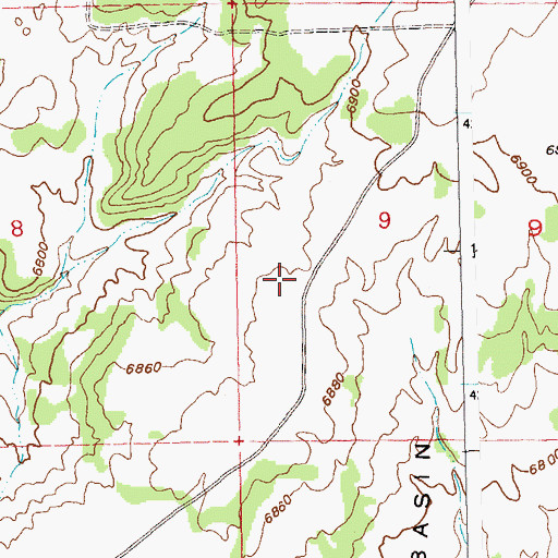 Topographic Map of Navajo Mine, CO