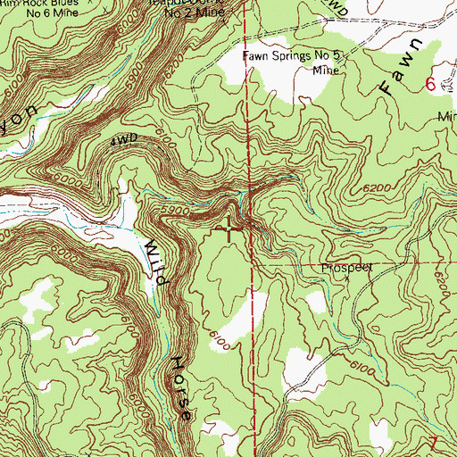 Topographic Map of Quarrel Group Mine, CO