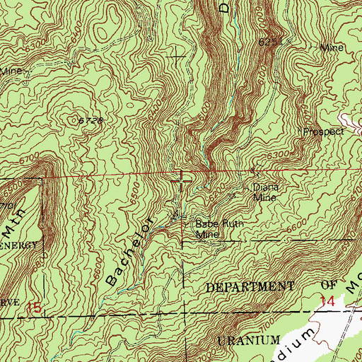 Topographic Map of September Morning Mine, CO