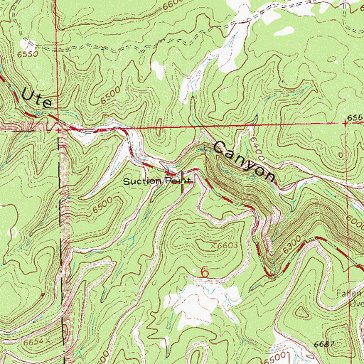 Topographic Map of Suction Point, CO
