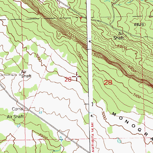 Topographic Map of Ura Mine, CO