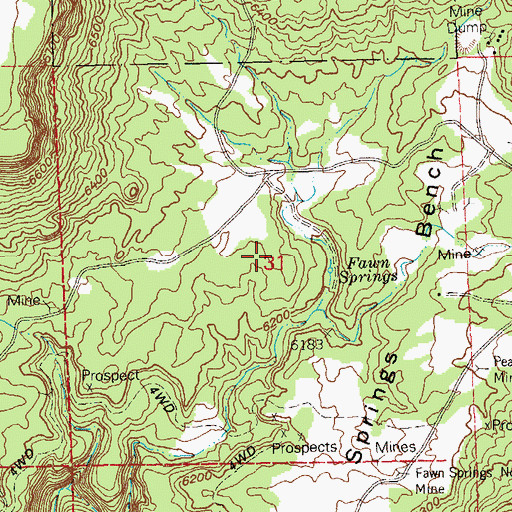 Topographic Map of Venture Lodge Mine, CO