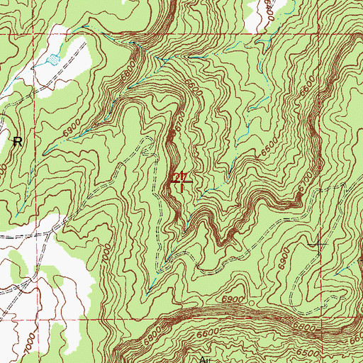 Topographic Map of Vernita Mine, CO