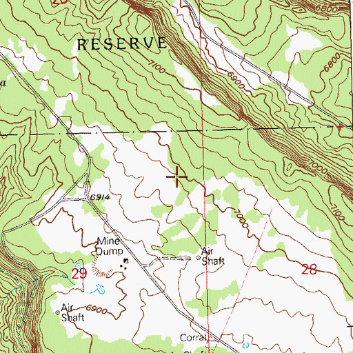 Topographic Map of Captain Jack Group Mine, CO