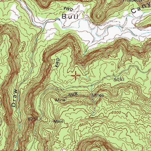 Topographic Map of Dads Mine, CO