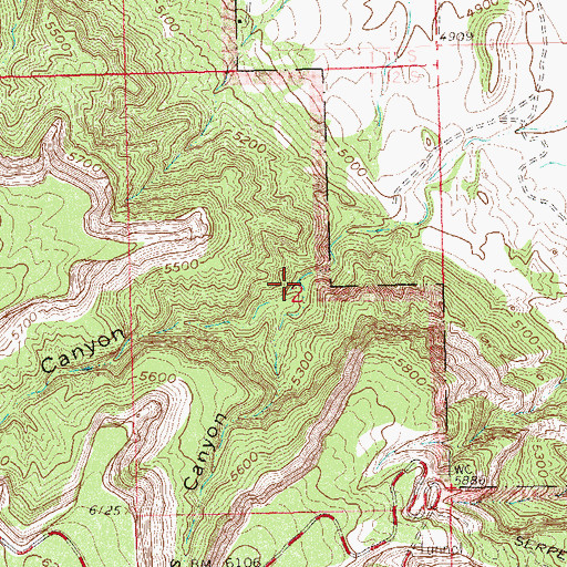 Topographic Map of Columbus Canyon, CO