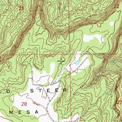 Topographic Map of Gray Point Mine, CO