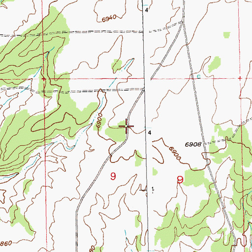 Topographic Map of John K Mine, CO