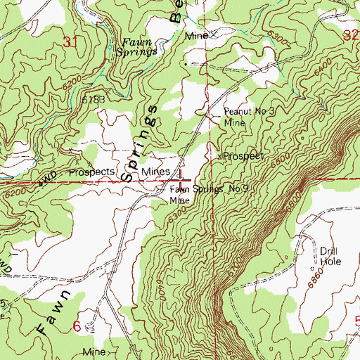 Topographic Map of Peanut Group 28-35 Mines, CO