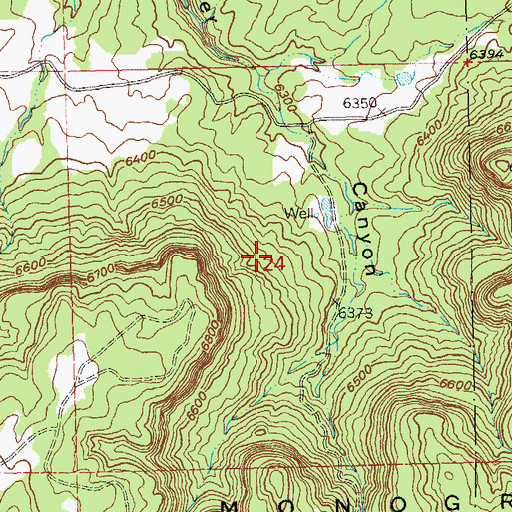 Topographic Map of Sunny Side Lode Mine, CO