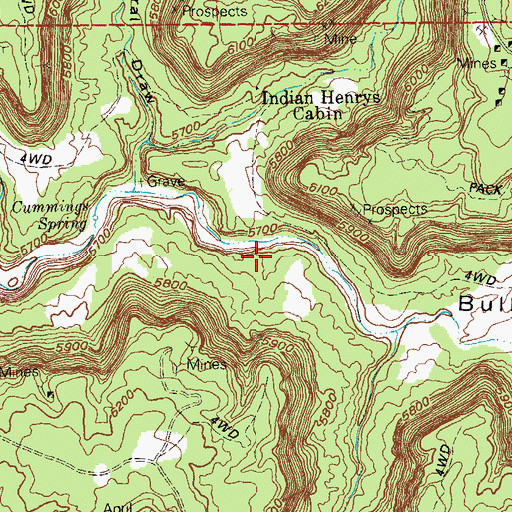 Topographic Map of Sunrise Mine, CO