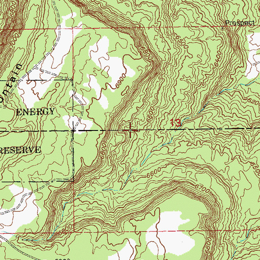 Topographic Map of West End Mine, CO