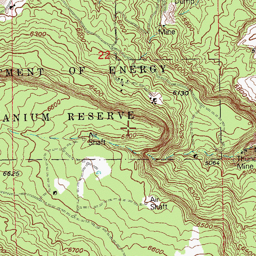 Topographic Map of Nil-Trace Group Mines, CO