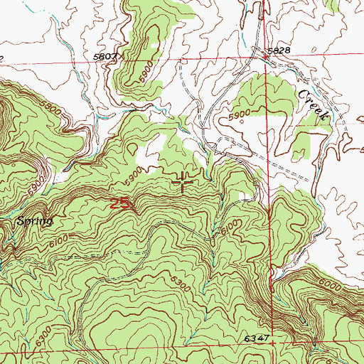 Topographic Map of BTM Claim Group Mine, CO