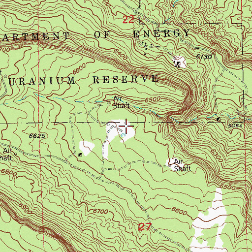 Topographic Map of J.J. Mine, CO