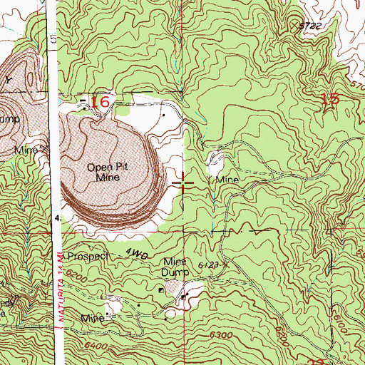 Topographic Map of Paradox Number Four Mine, CO