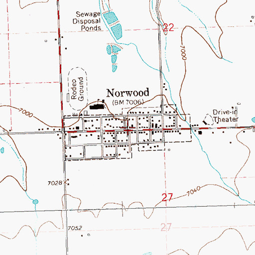 Topographic Map of Big Mack Mine, CO