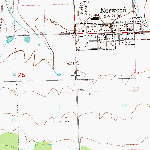 Topographic Map of Mineral Mine, CO