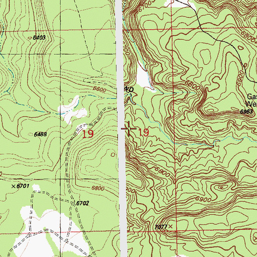 Topographic Map of Cone Number Six Mine, CO