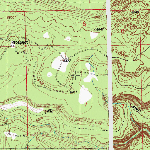 Topographic Map of Roberta Lee Mine, CO