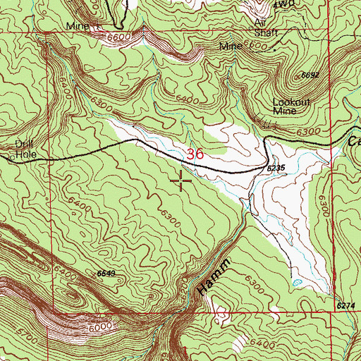 Topographic Map of Magpie Mine, CO