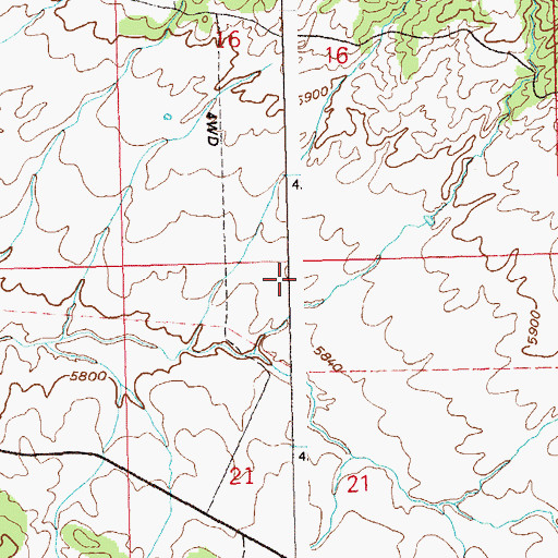 Topographic Map of Robert M Mine, CO