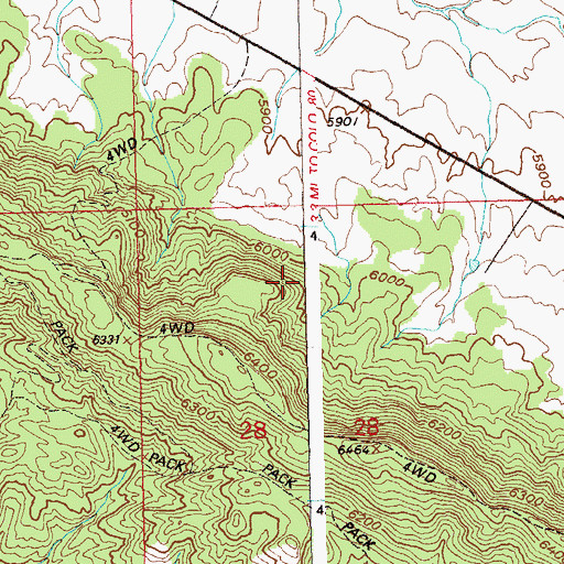 Topographic Map of Sunshine Six Mine, CO