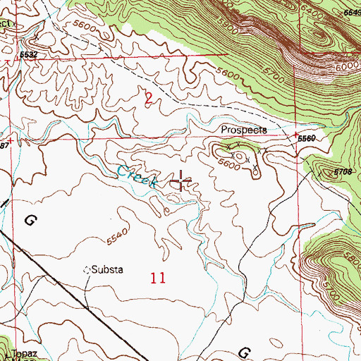 Topographic Map of Ely Mine, CO