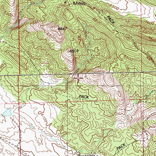 Topographic Map of Margaret C. 1-6 Mine, CO