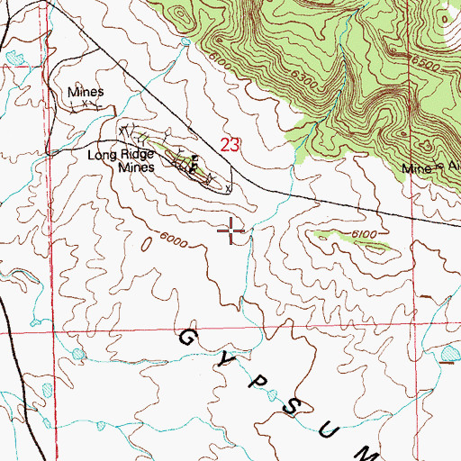 Topographic Map of Pond Mine, CO