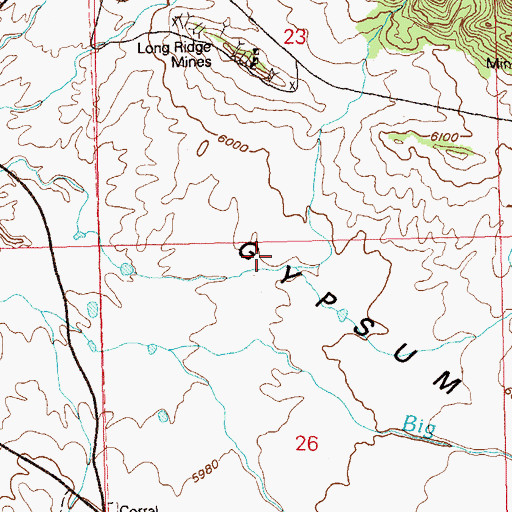 Topographic Map of Red Wing Mine, CO