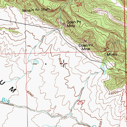 Topographic Map of Wilmarth Mine, CO