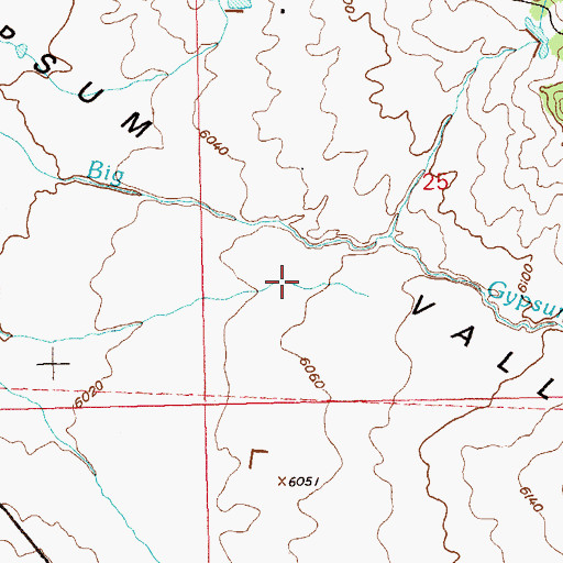 Topographic Map of Big Gyp Mine, CO