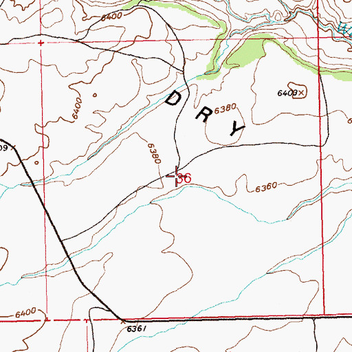 Topographic Map of Mike Number One Mine, CO