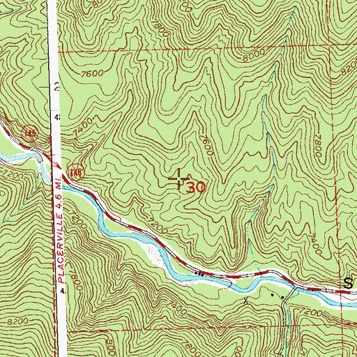 Topographic Map of Idaho Mine, CO