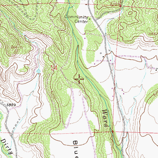 Topographic Map of Coalby Mine Number Two, CO