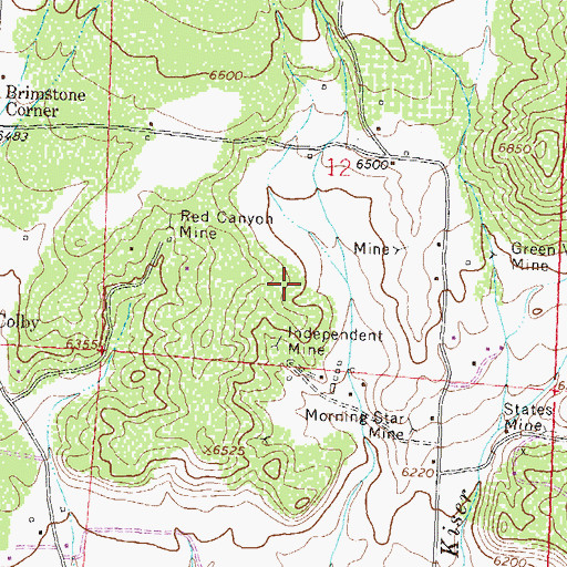 Topographic Map of Ideal Number Three Mine, CO