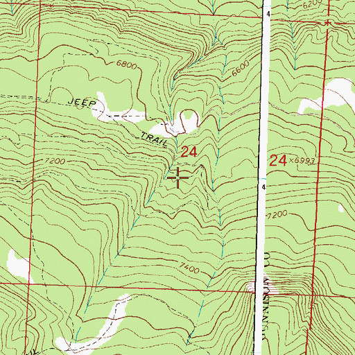 Topographic Map of Orchard Valley Mine, CO