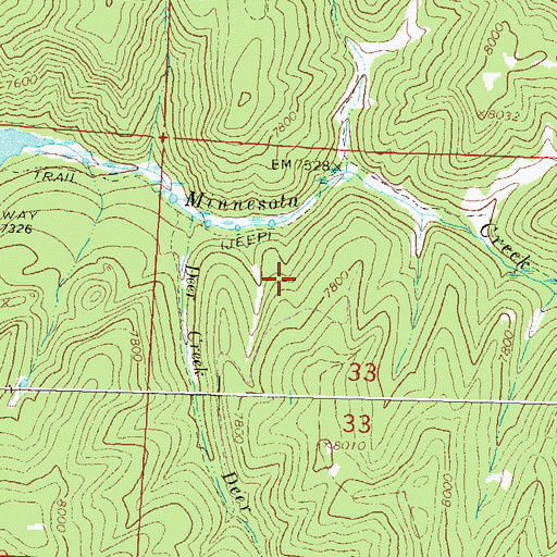 Topographic Map of Paonia Coal Drilling Project Mine, CO