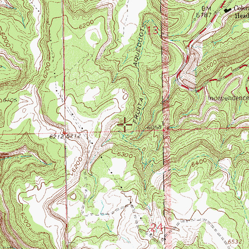 Topographic Map of Fruita Aqueduct, CO