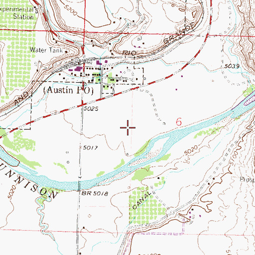 Topographic Map of Davis and Spaulding Property Mine, CO