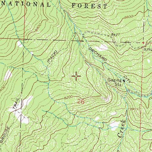 Topographic Map of Lambert Pit, CO